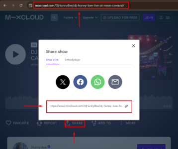 Mixcloud Misuc Downloader copy link