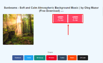 Soundcloud Music Downloader select file to download.